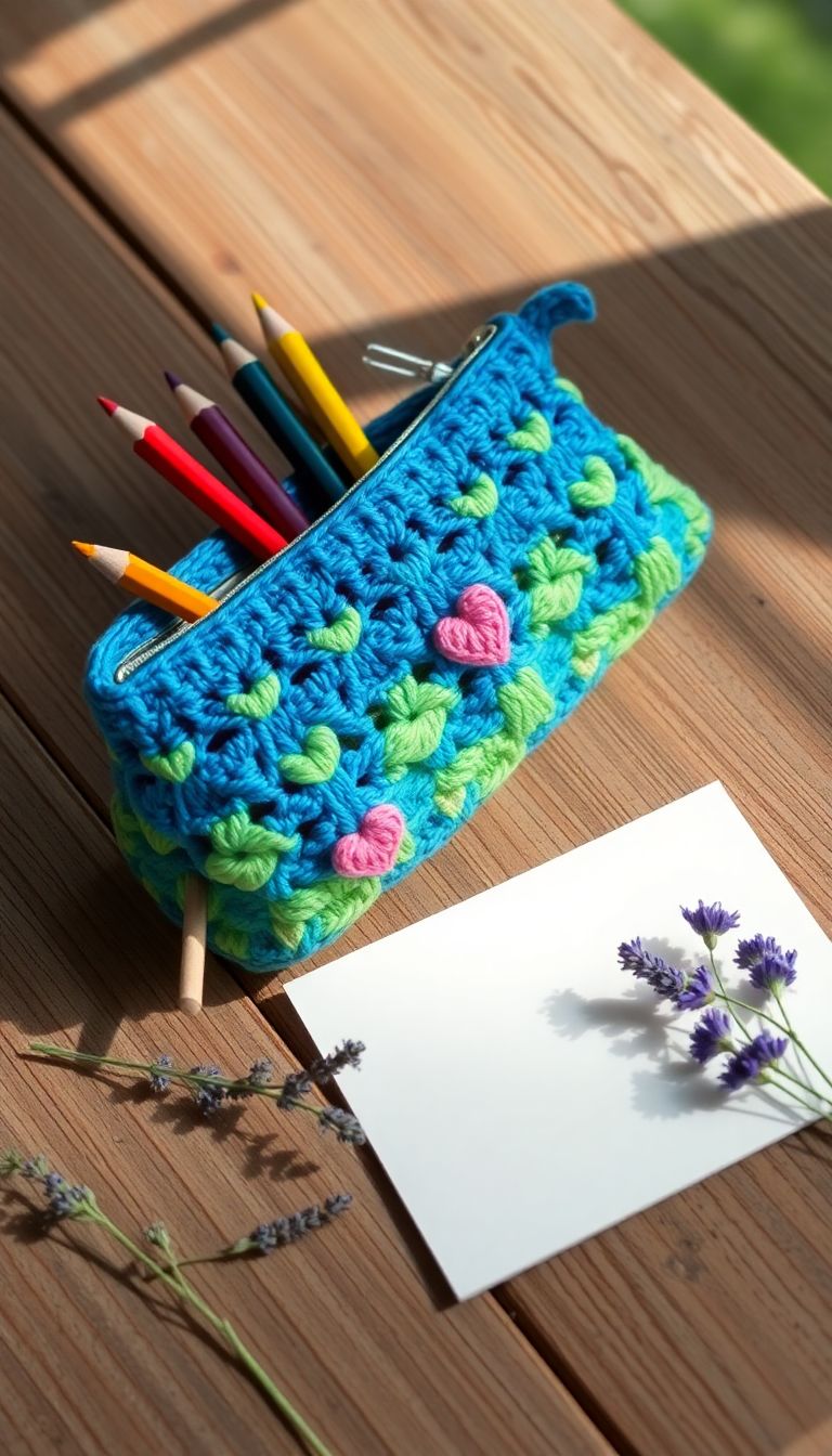 Crochet Pencil Case