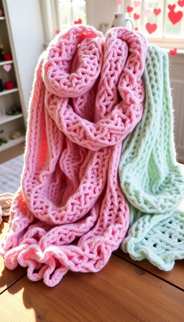 Crocheted Infinity Scarves