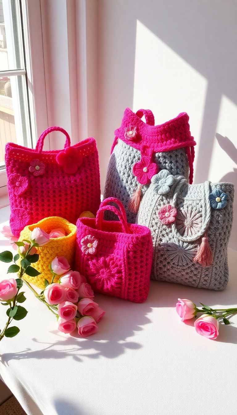 Crocheted Tote Bags