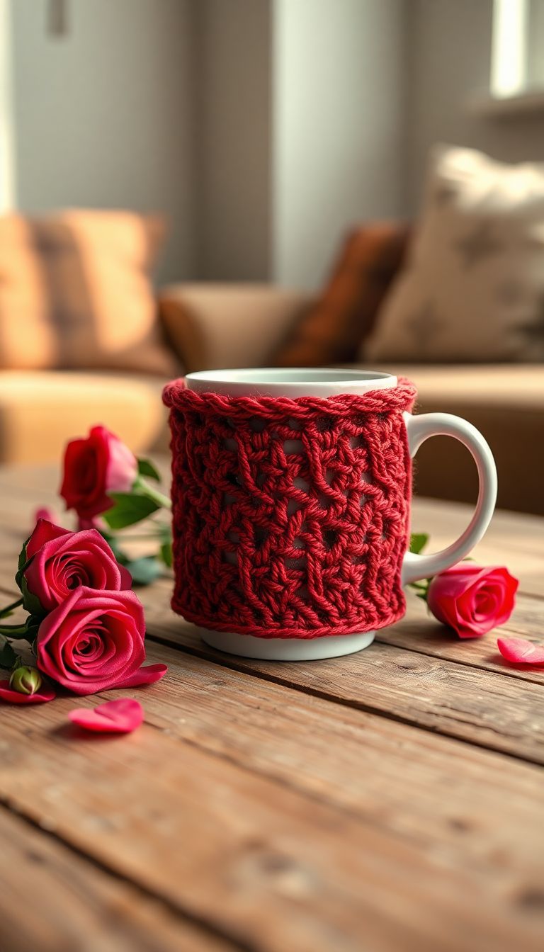 Custom Crochet Coffee Mug Sleeve