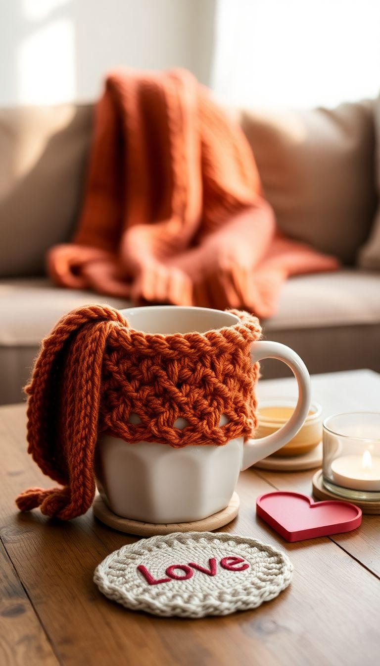 Custom Crochet Mug Cozy