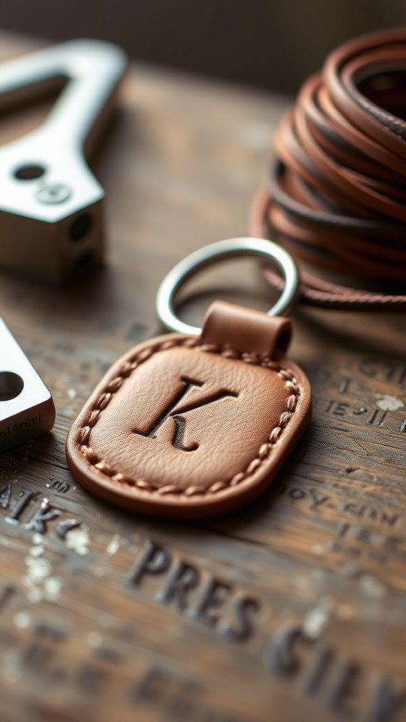 Customized Leather Keychain