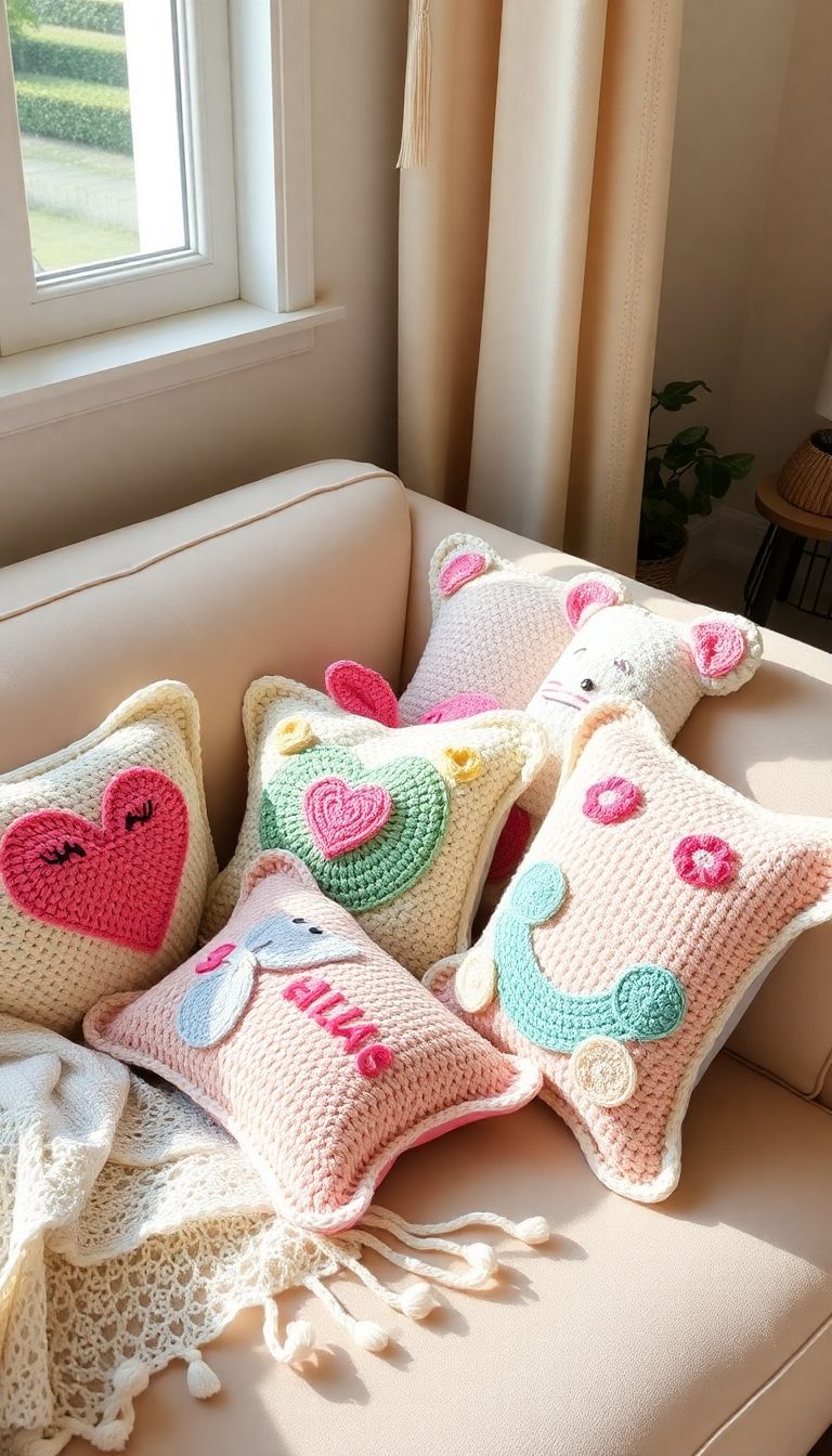 Cute Crochet Pillows