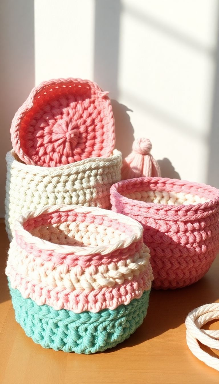 Decorative Crochet Baskets