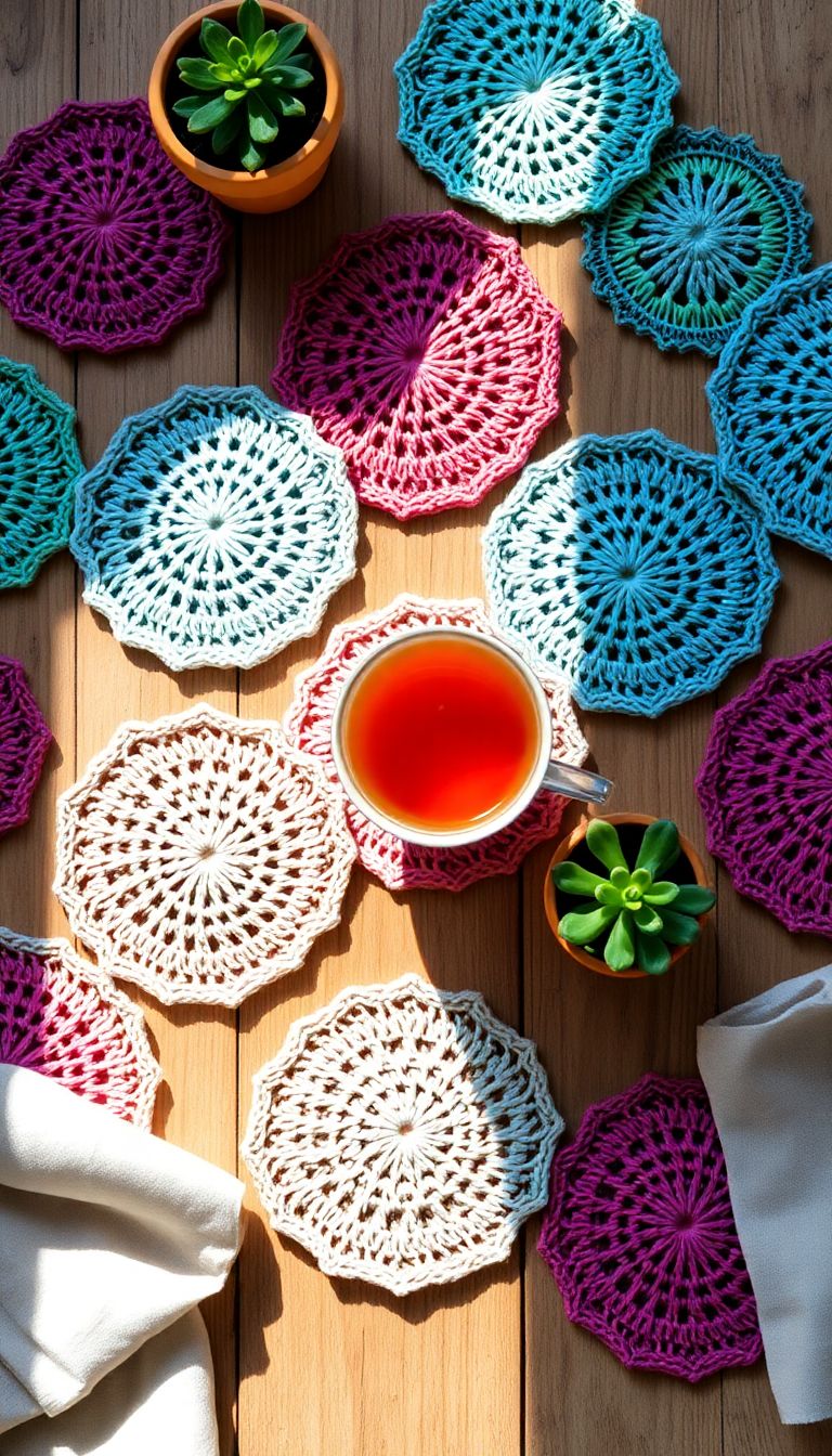 Decorative Crochet Coasters