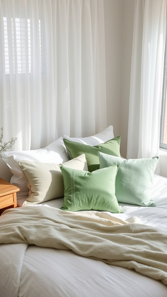 Decorative Sage Green Pillows