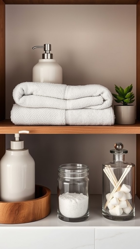 Display Stylish Bath Essentials on a Shelf