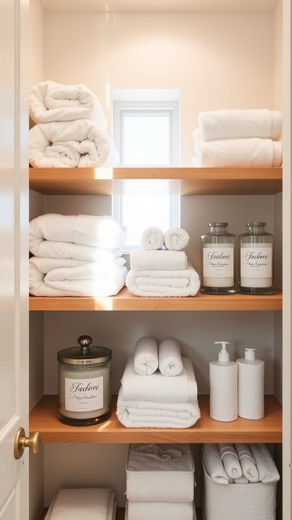 Divide Bathroom Linen Closets