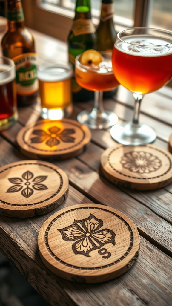 DIY Beer or Cocktail Coasters