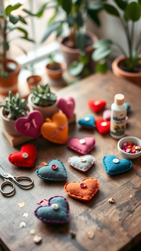 DIY Heart Magnets