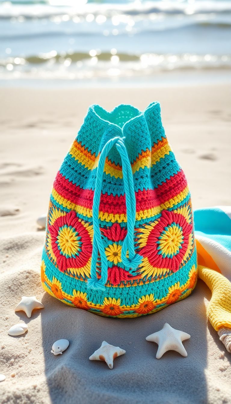 Drawstring Beach Bag