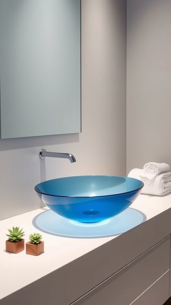 Elegant Blue Vessel Sinks