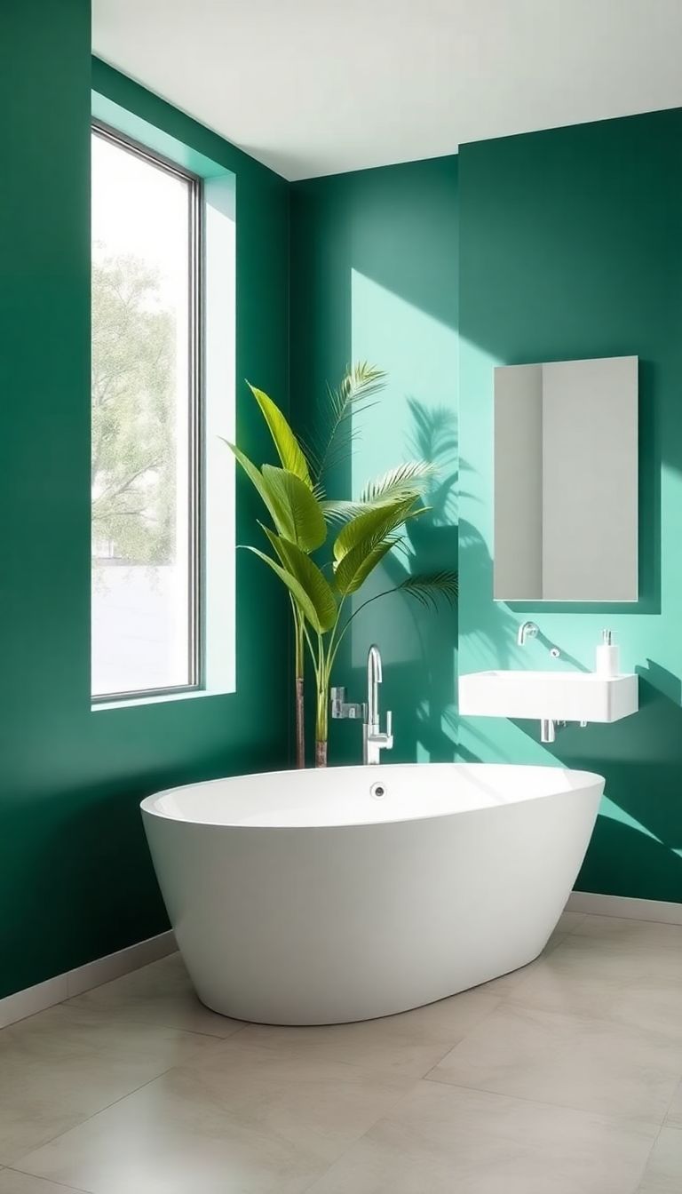 Emerald Green Accent Wall