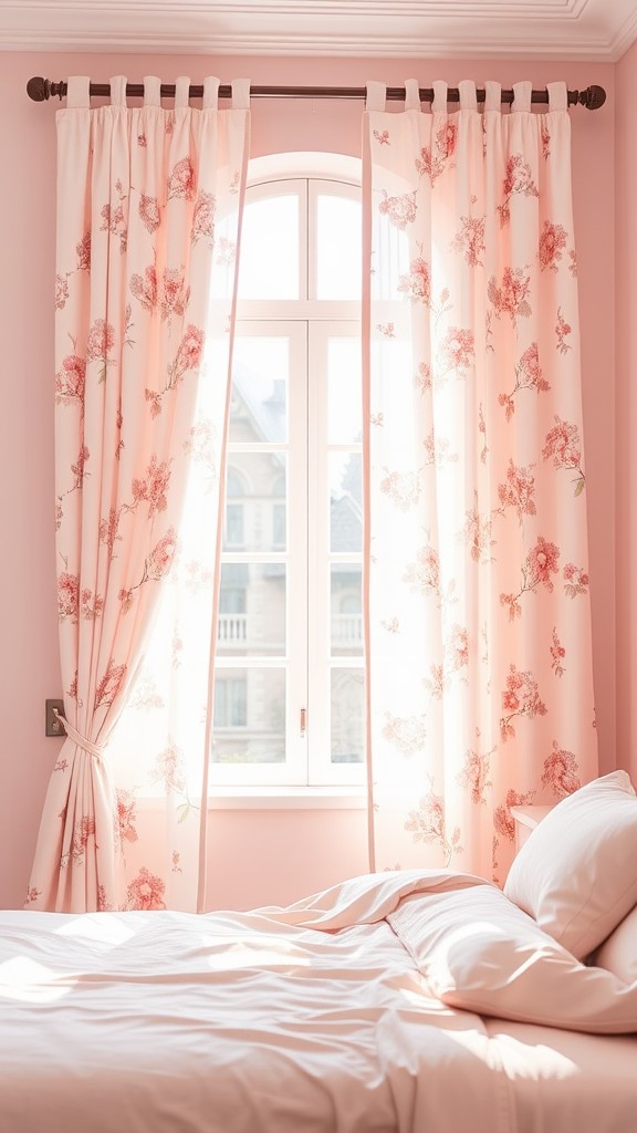 Floral Patterns on Curtains