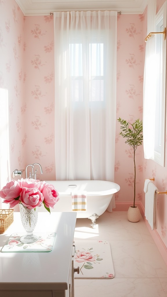 Floral Pink Decor Elements