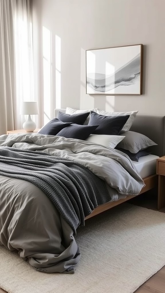 Grey-Themed Bedding for a Cohesive Look