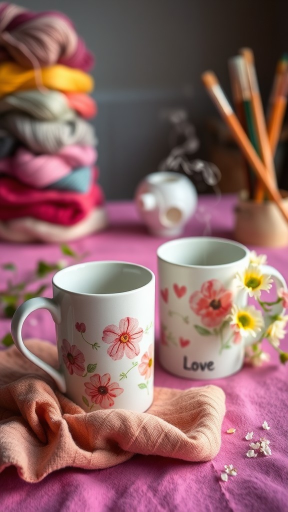 Hand-Painted Mugs