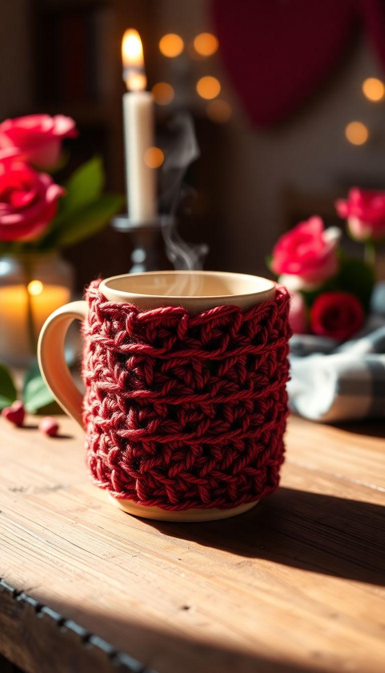 Handmade Crochet Coffee Sleeve