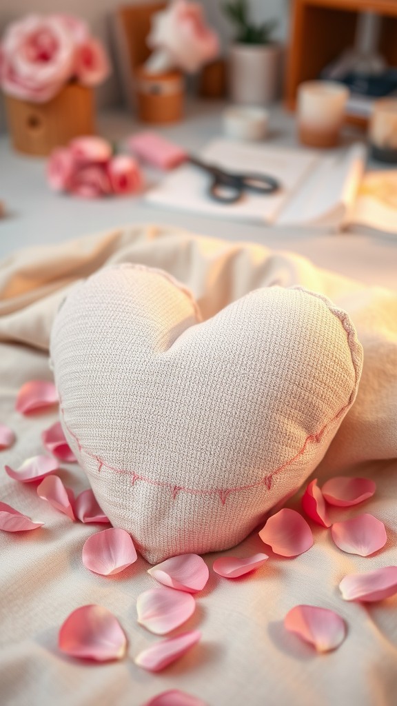 Heart-Shaped Pillow