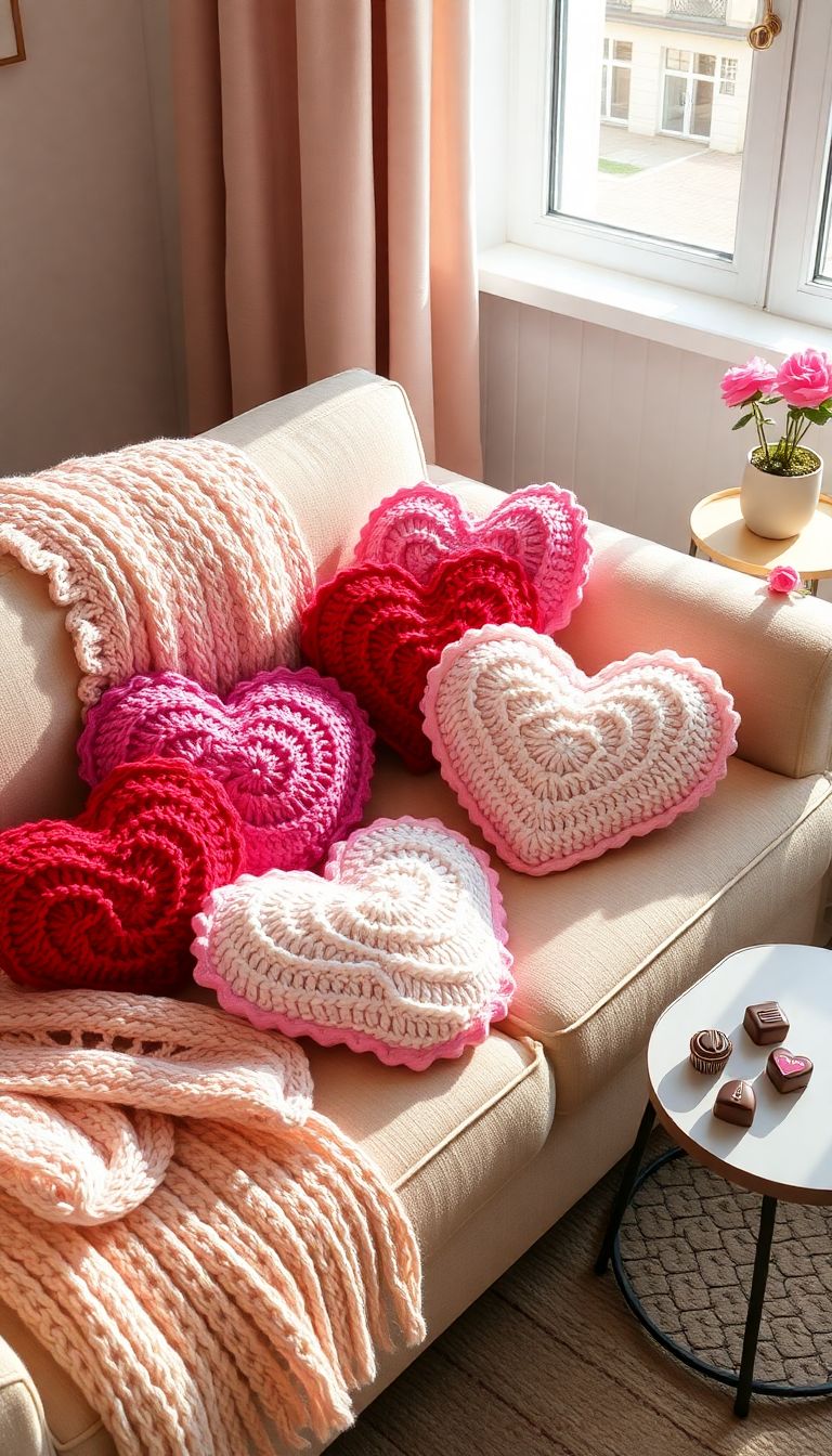 Heart-Shaped Pillows