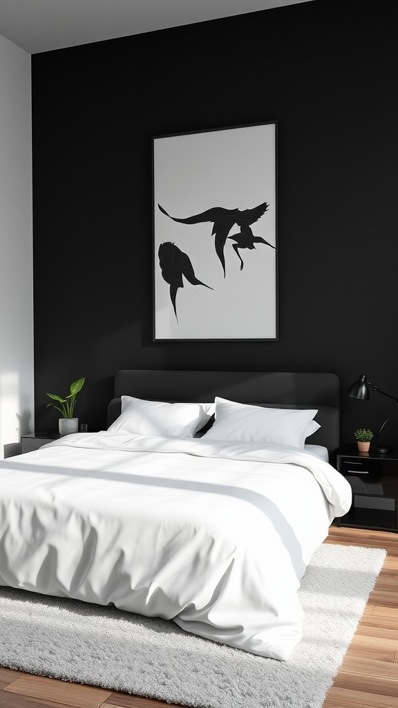 Incorporate Black Accent Walls