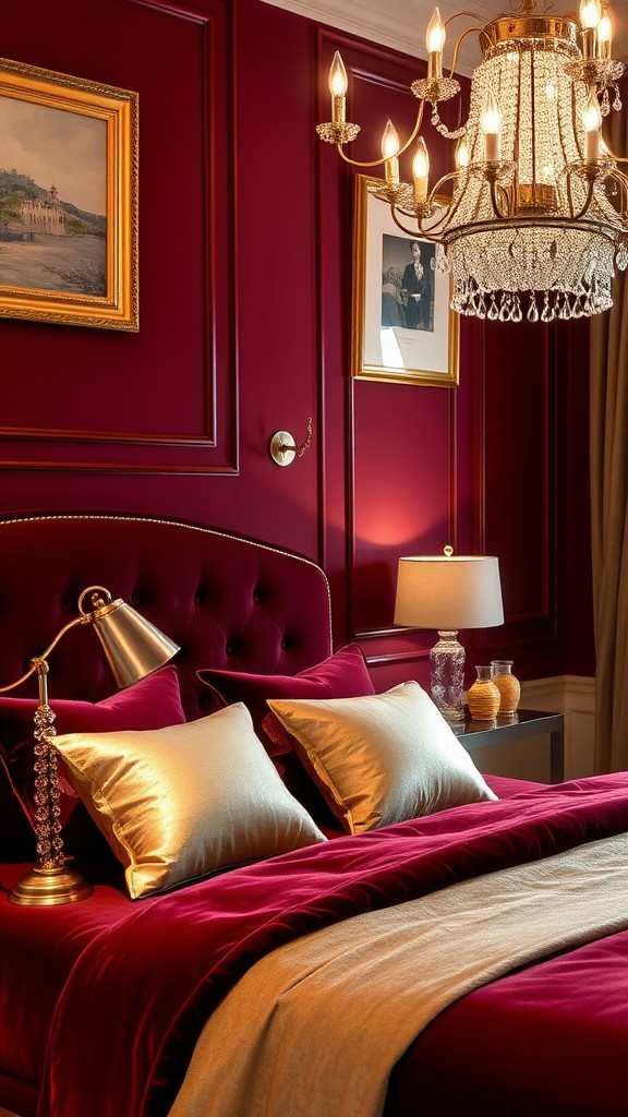 Incorporating Metallics with Burgundy