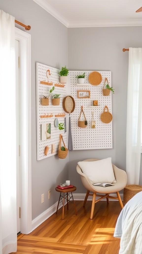 Install a Pegboard for Organizing