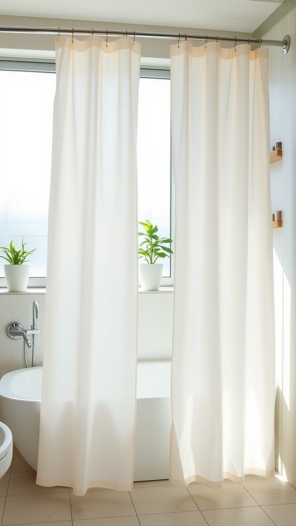 Install a Stylish Shower Curtain