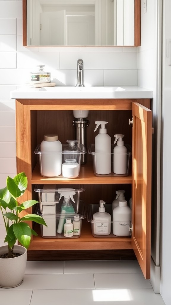 Install Under-Sink Storage Solutions