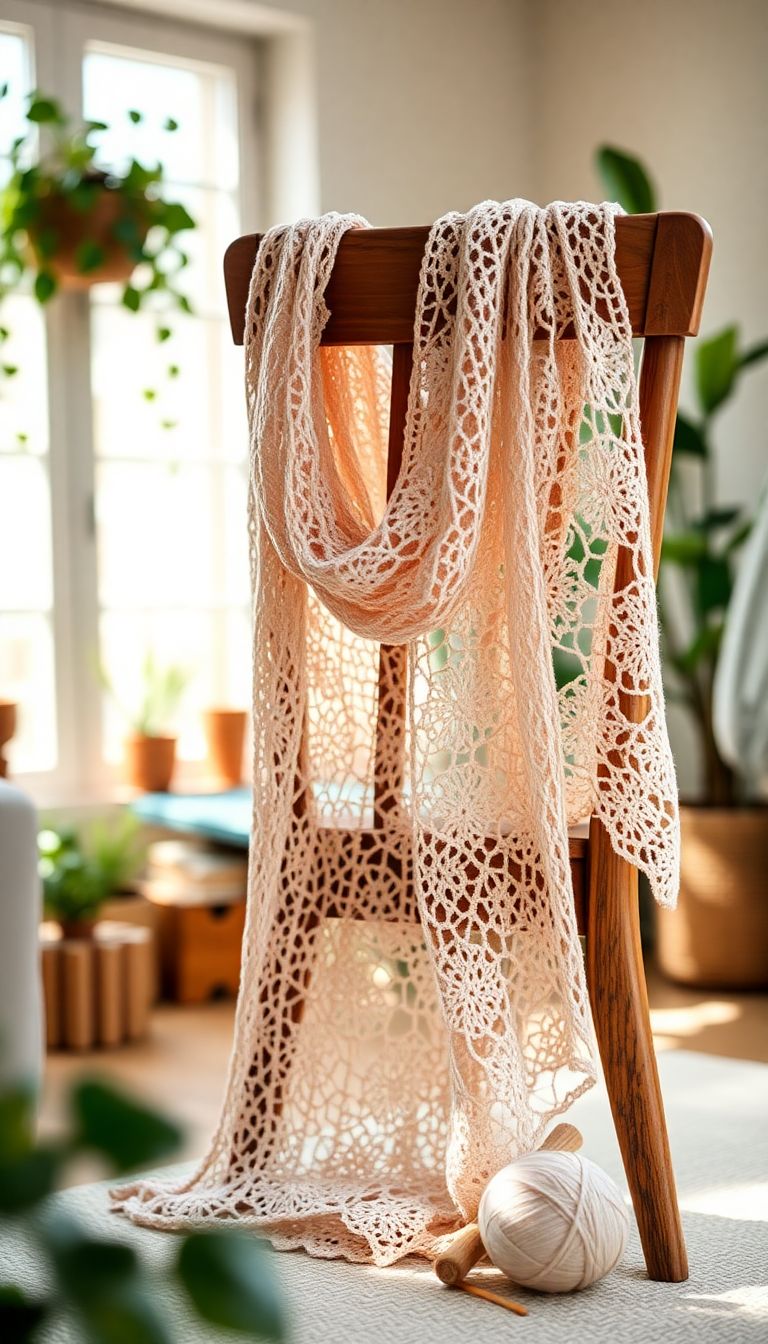 Lace Pattern Scarf