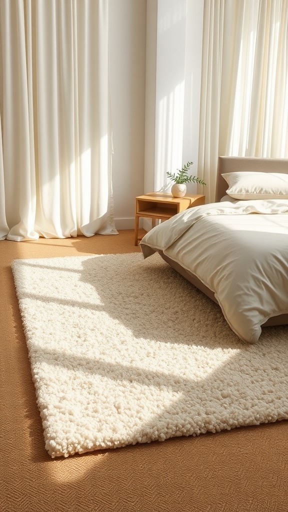 Layered Beige Rugs for Warmth and Comfort