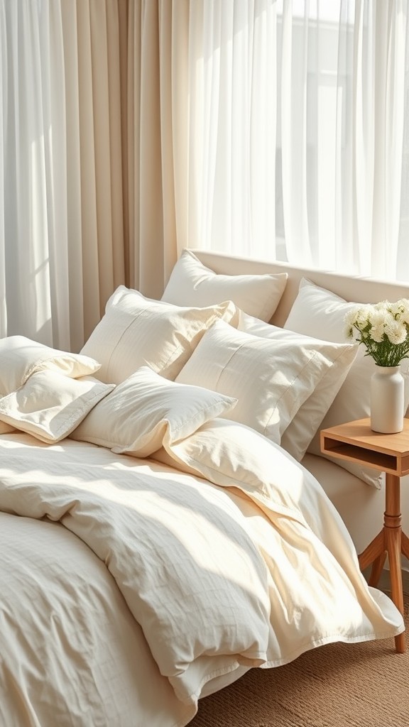 Layered Cream Bedding