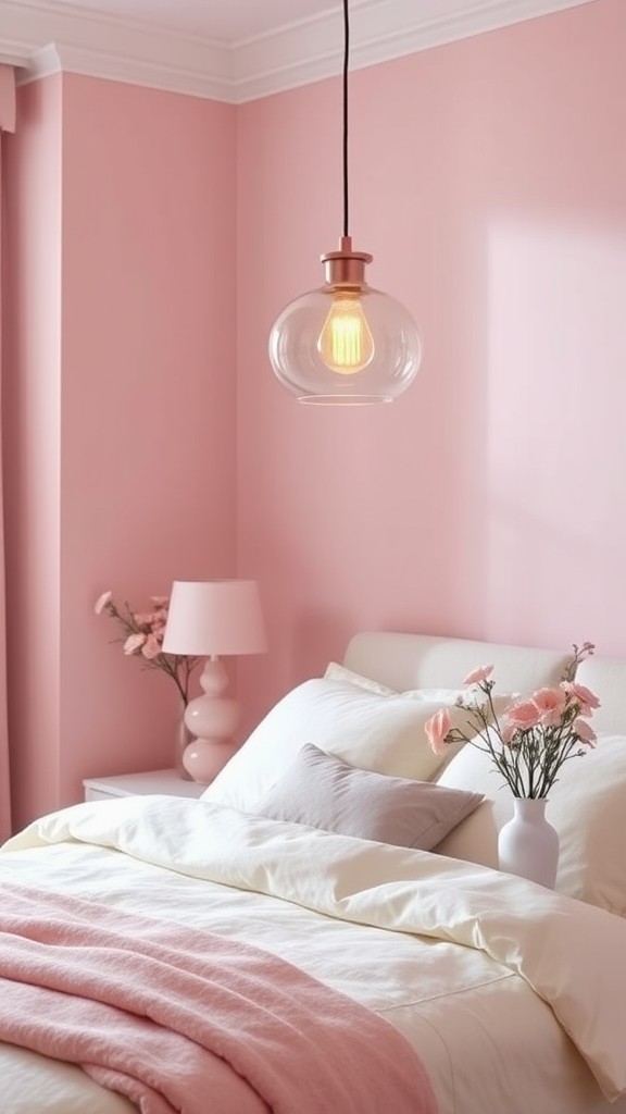 Light Fixtures with Pink Accents