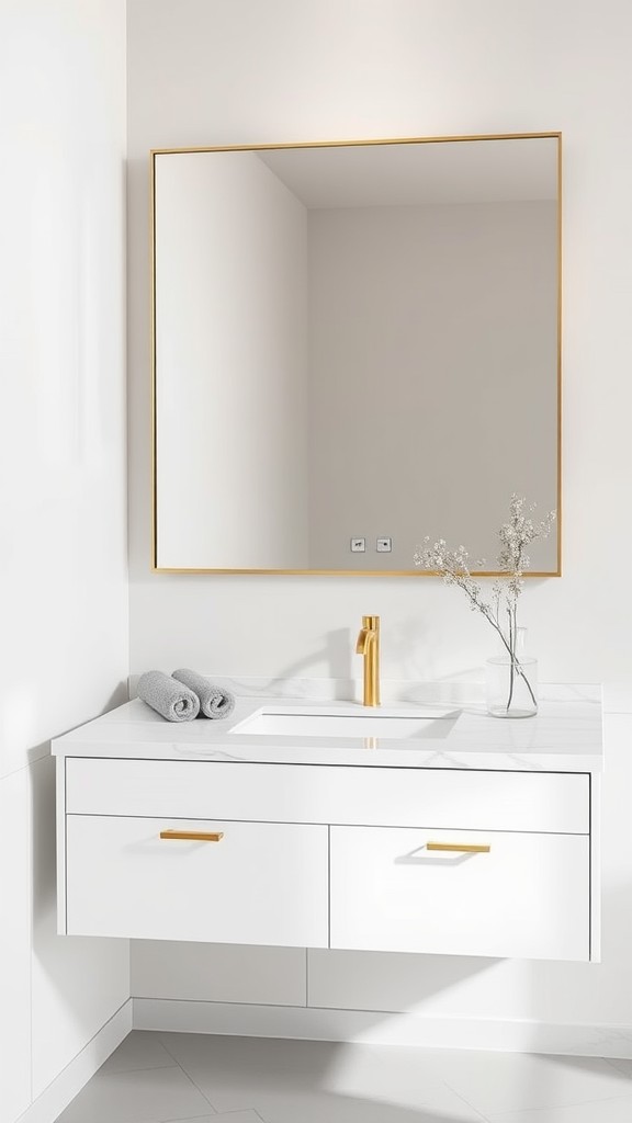 Luxurious Vanities with Gold Accents