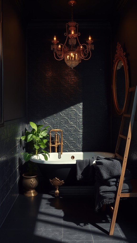 moody bathroom ideas for a dramatic look