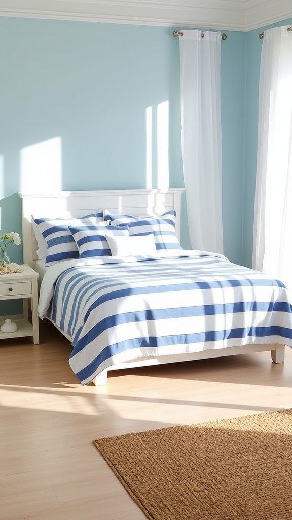 Nautical Striped Bedding