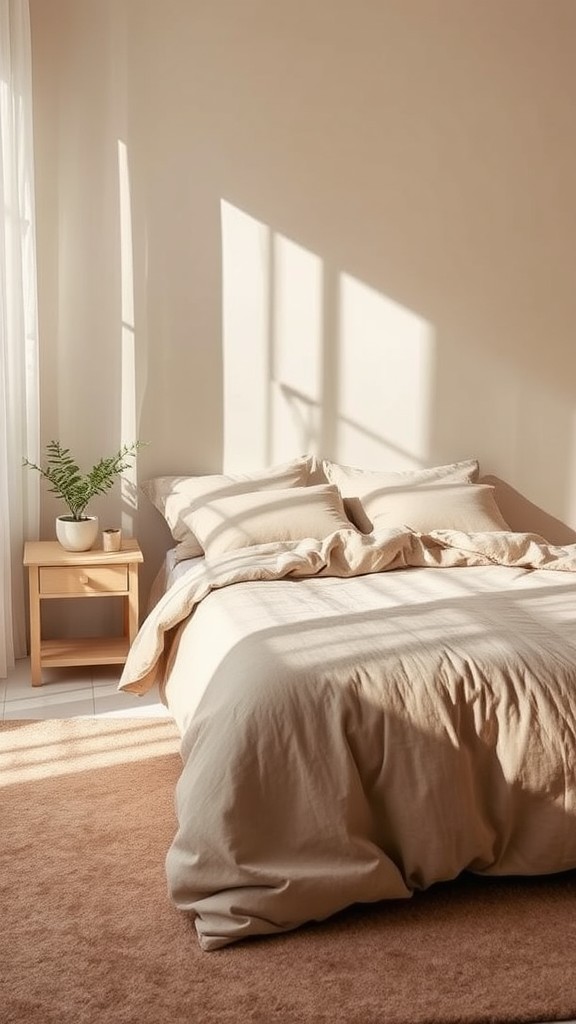 Neutral Brown Bedding Set