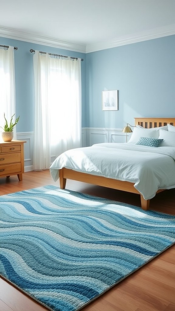 Ocean Wave Area Rugs