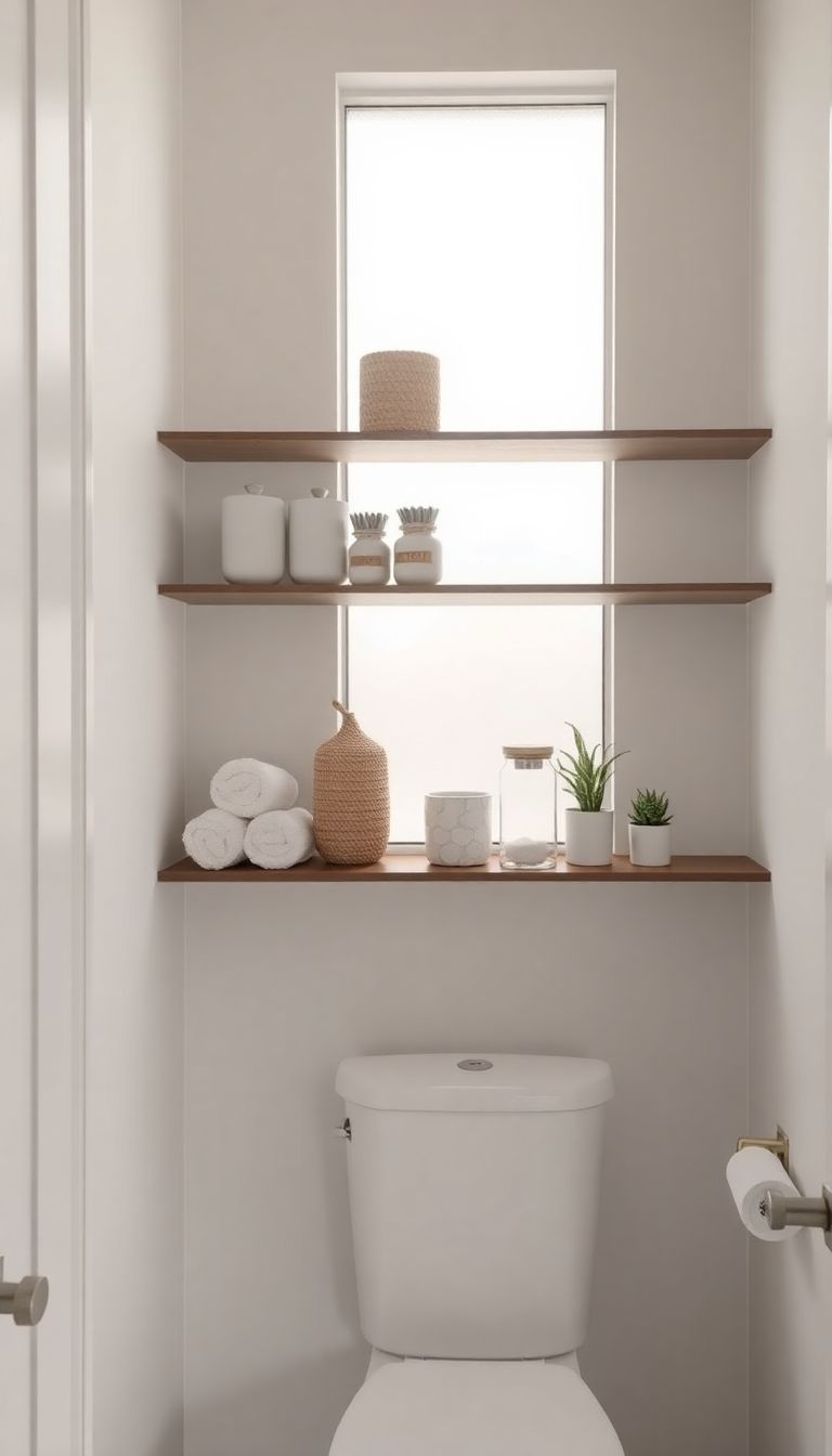 Open Shelving with Decorative Containers