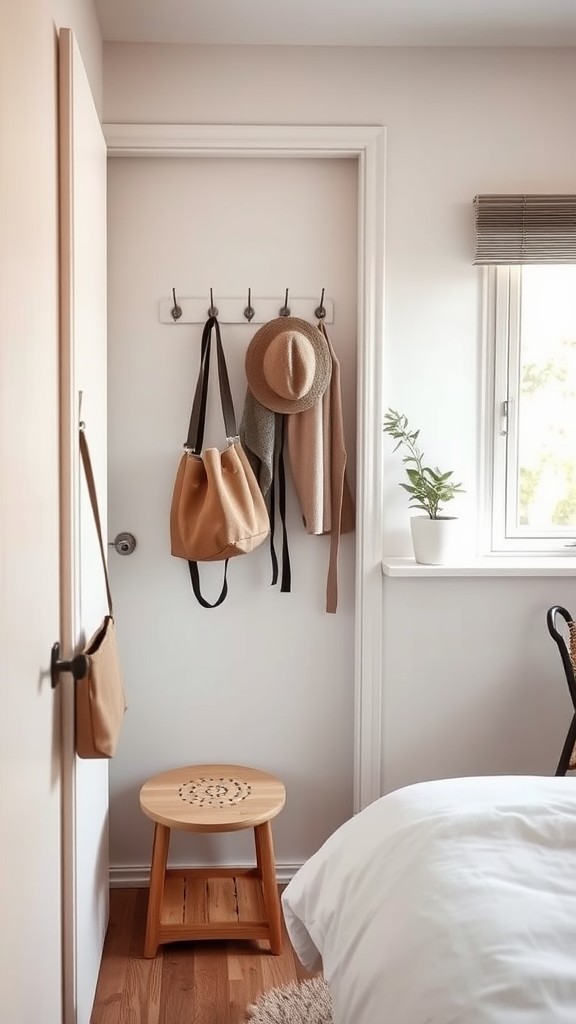 Optimize Doorways with Hooks and Racks