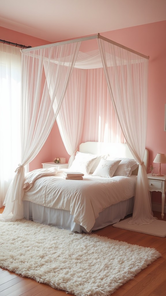 Pink Canopy Bed