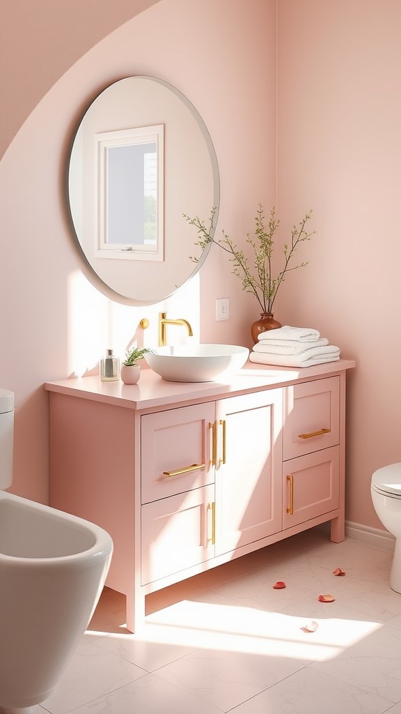 Powder Pink Vanities