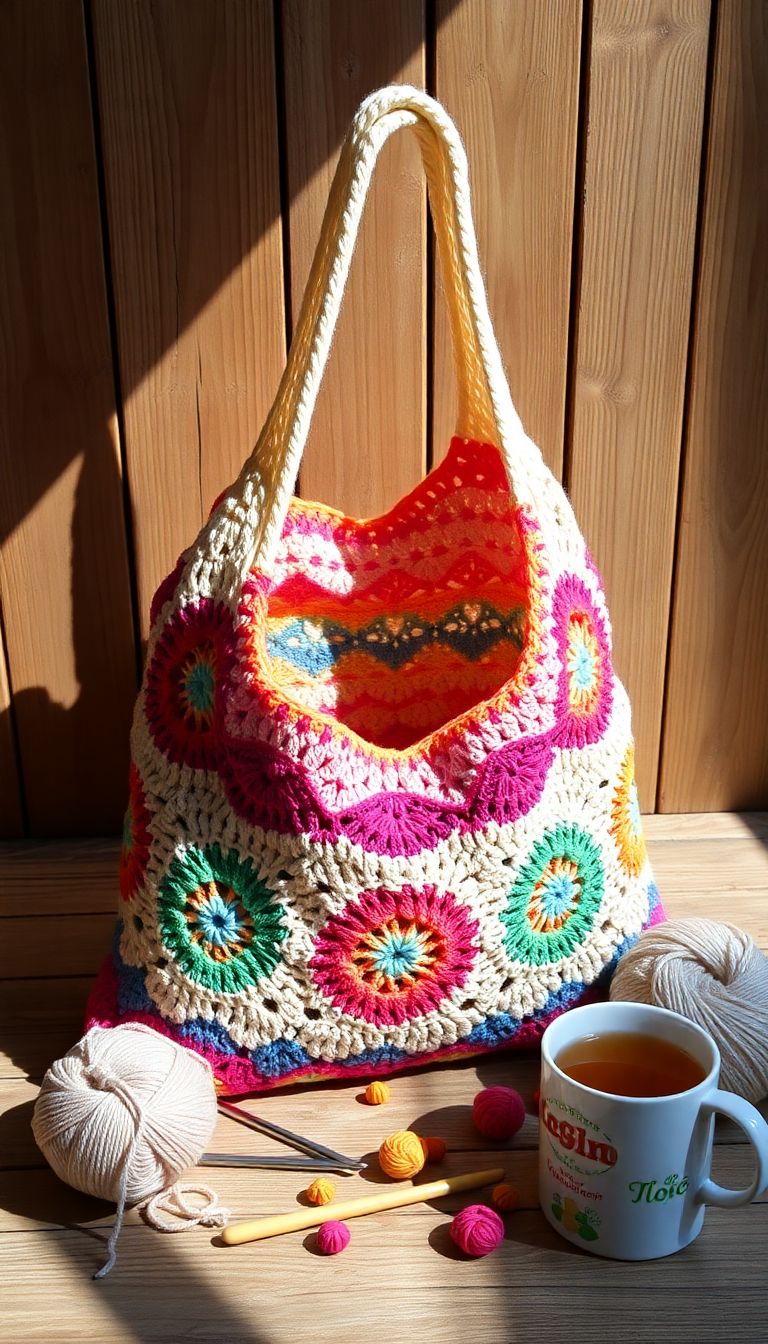 Practical Crochet Tote Bag