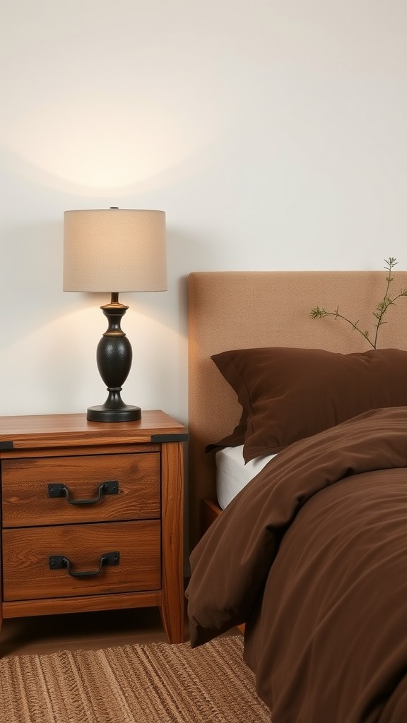 Rustic Brown Nightstands