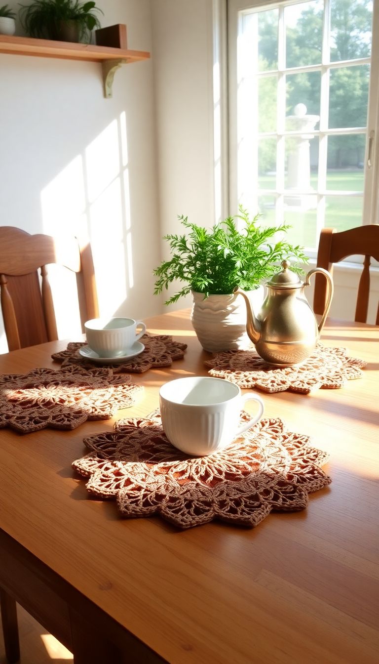 Rustic Crochet Trivets