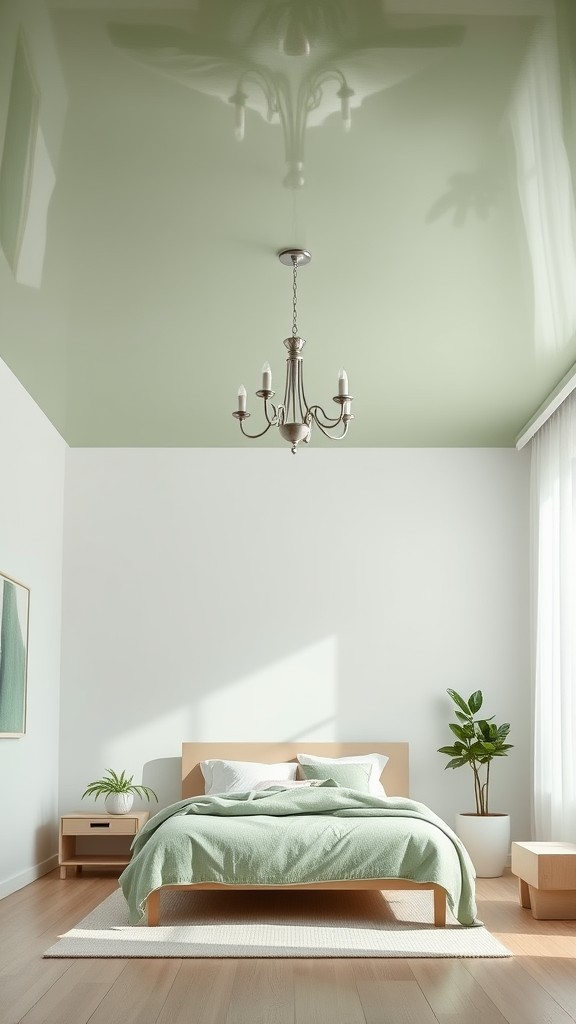 Sage Green for Bedroom Ceilings