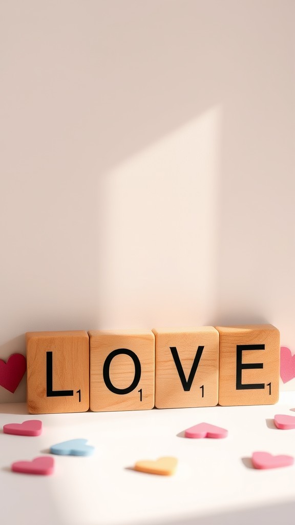 Scrabble Love Tile Art