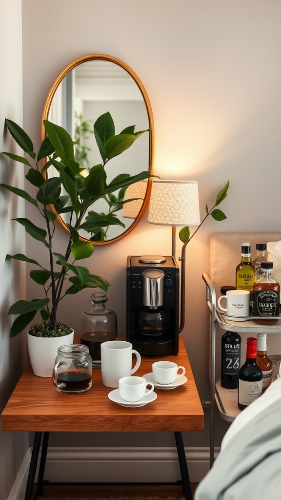 Set Up a Mini Bar or Coffee Station