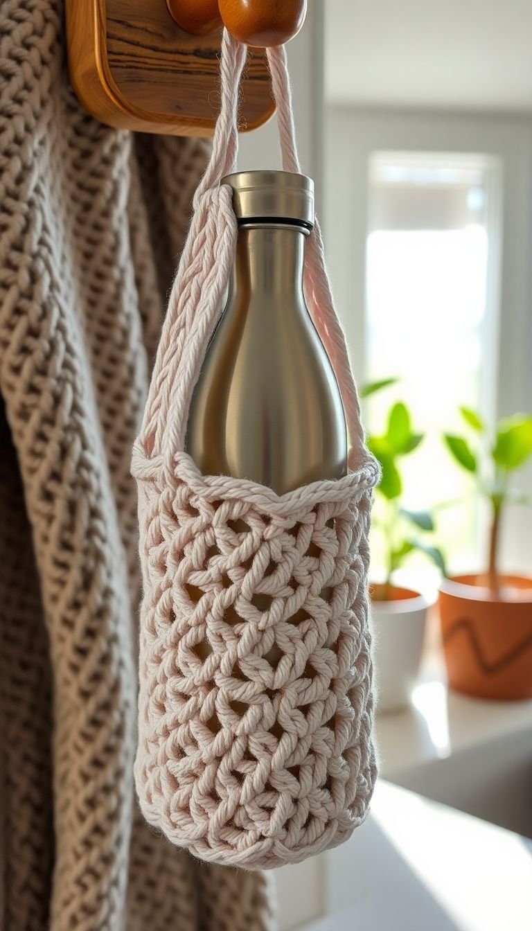 Simple Crochet Water Bottle Holder