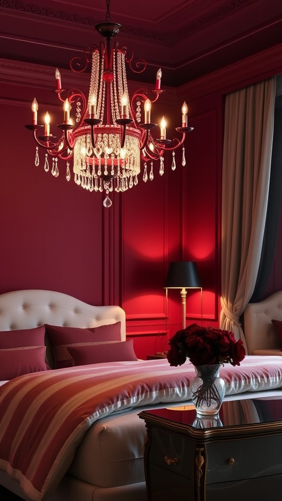 Statement Burgundy Lighting Fixtures